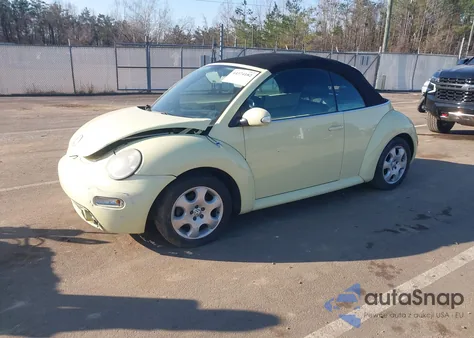 2003 Volkswagen New Beetle Gls z USA, uszkodzony, nr VIN 3VWCK21Y63M314273
